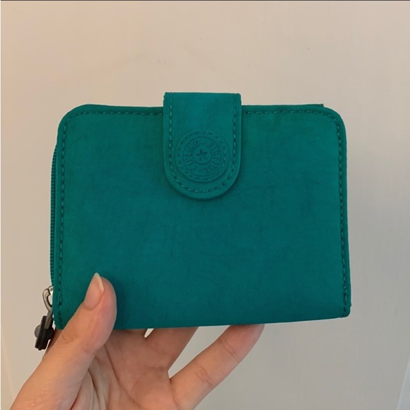 Kipling Turquoise Compact Wallet - Picture 1 of 13